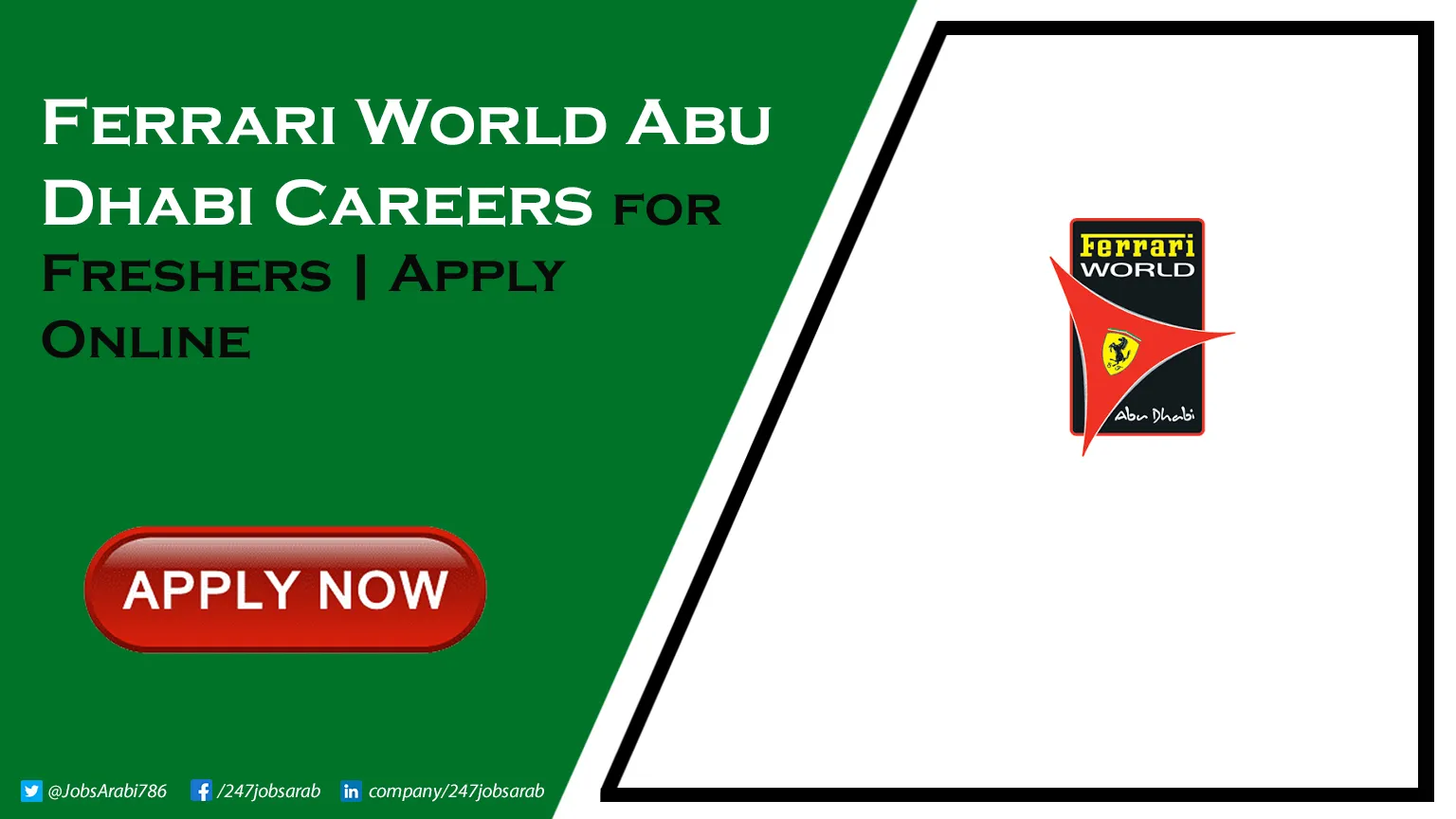 Ferrari World Abu Dhabi Careers