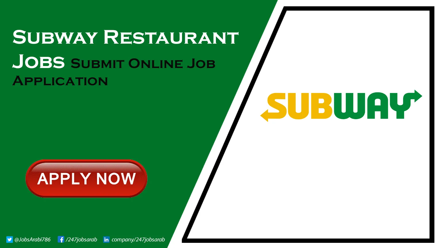 Subway Restaurant Jobs
