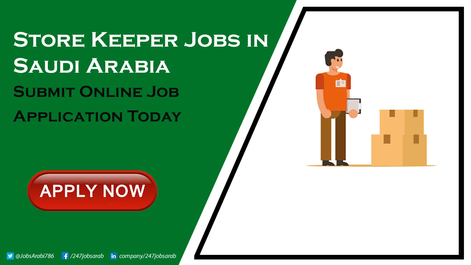 Store Keeper Jobs in Saudi Arabia